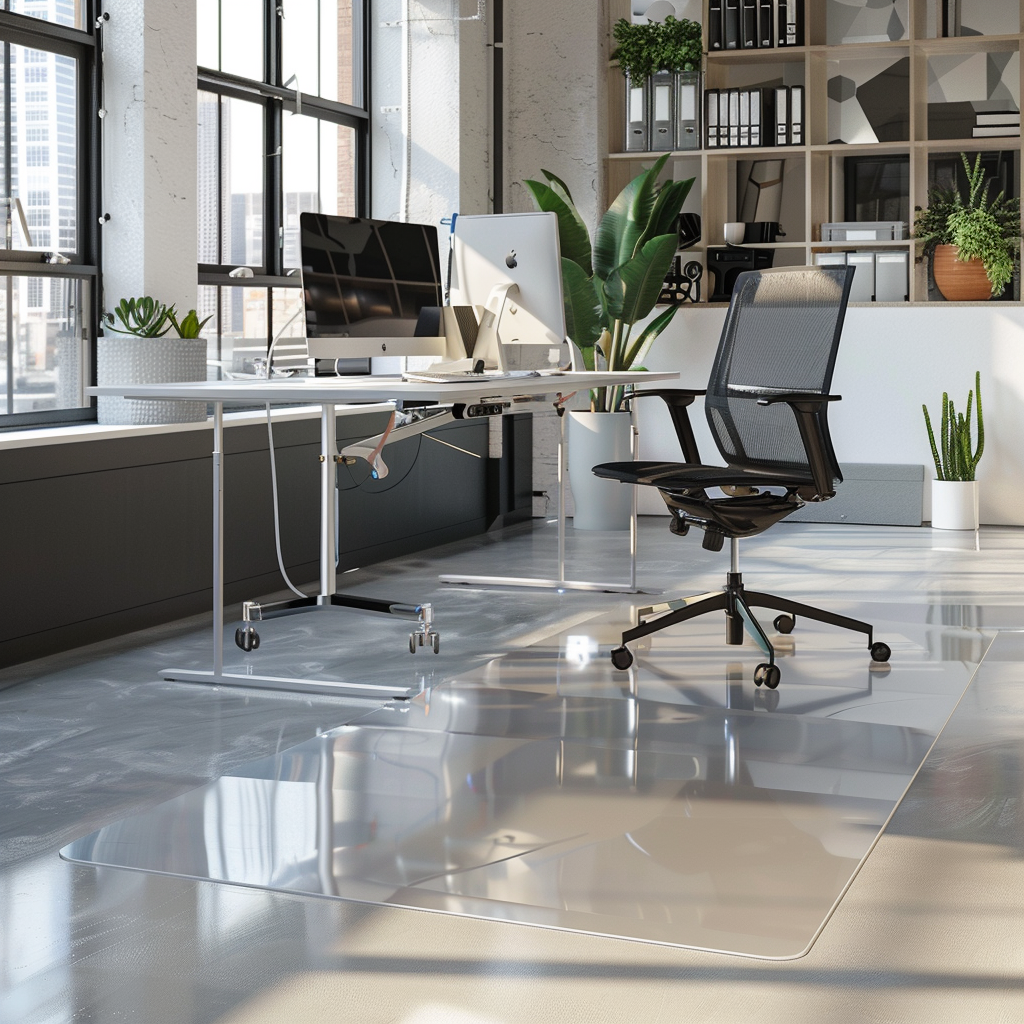 Transparent Chair Mat for Hard Floors | 2mm PVC Floor Protector