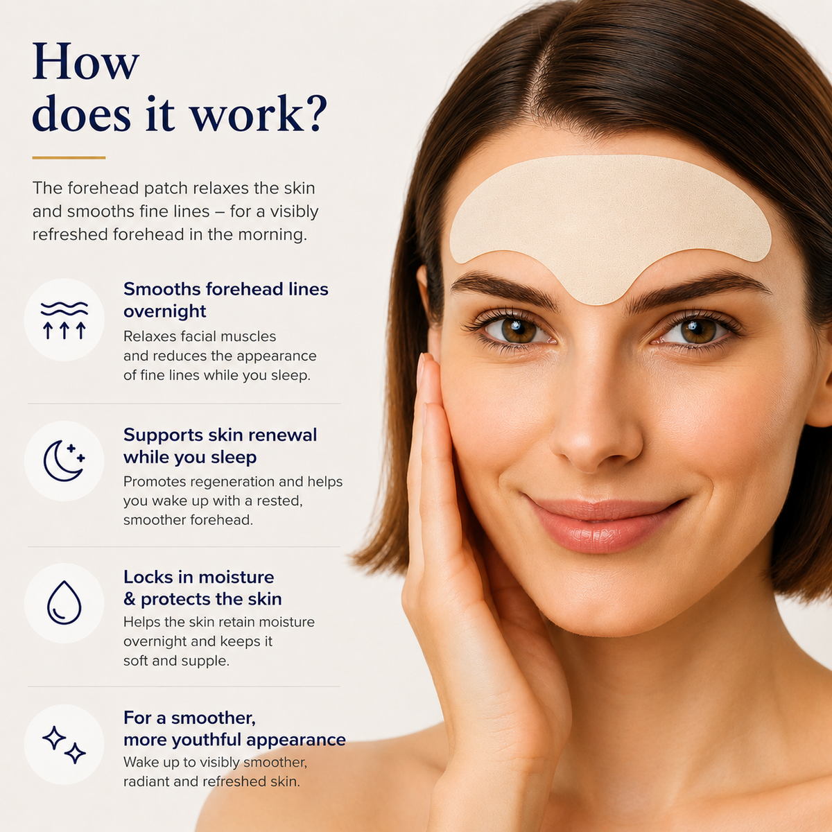 Brightr® Forehead wrinkle smoothing Face Tape (30 patches)