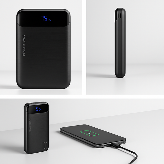 10000mAh Portable Power Bank with LED Display | Dual USB 5V/2.1A