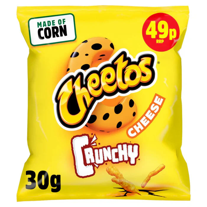 Cheetos Crunchy Cheese Crisps, 30 x 30g