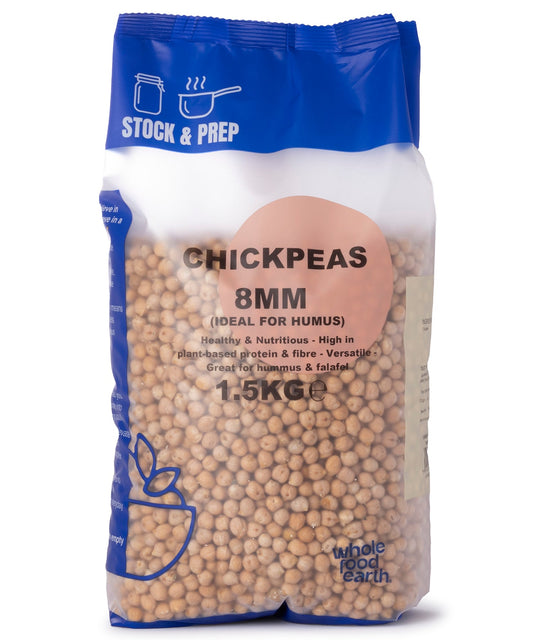 Stock & Prep 8mm Chickpeas for Hummus | 1.5kg Bulk Bag