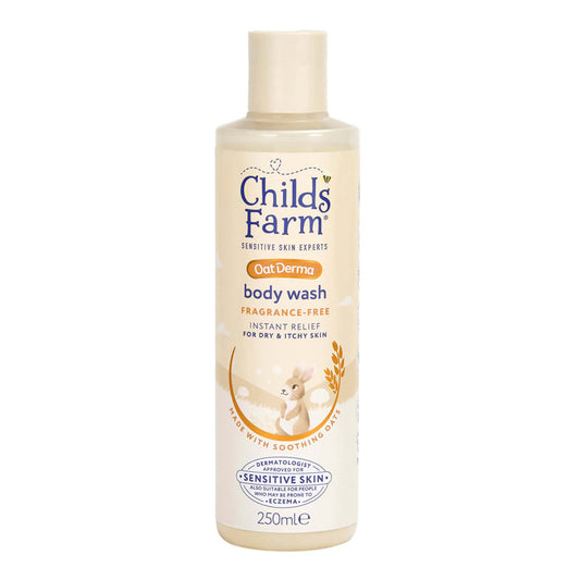 Child's Farm OatDerma Body Wash 250ml – Fragrance-Free, Eczema-Prone Skin
