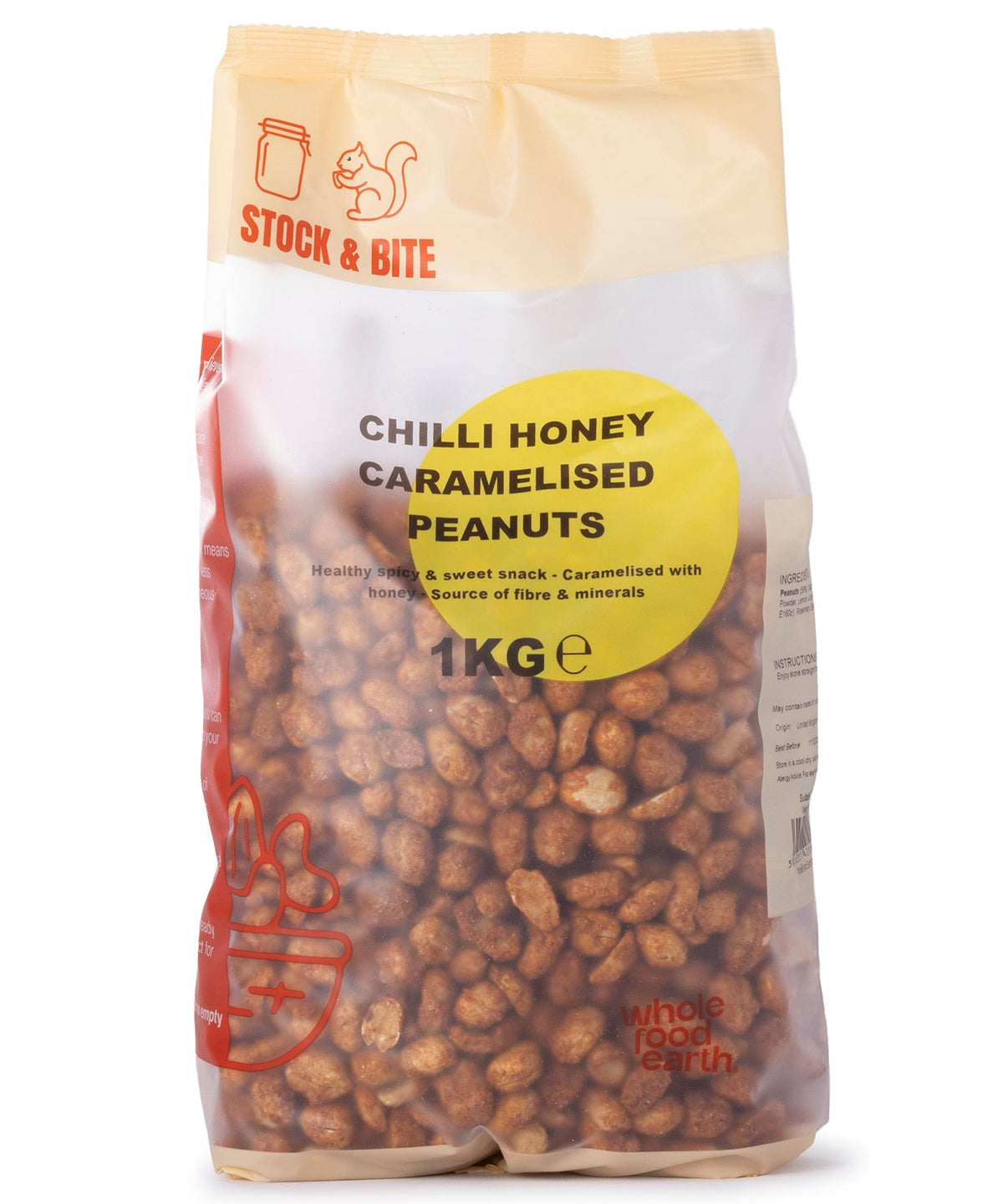Cacahuetes Caramelizados con Miel y Chile - Stock & Bite - 1kg