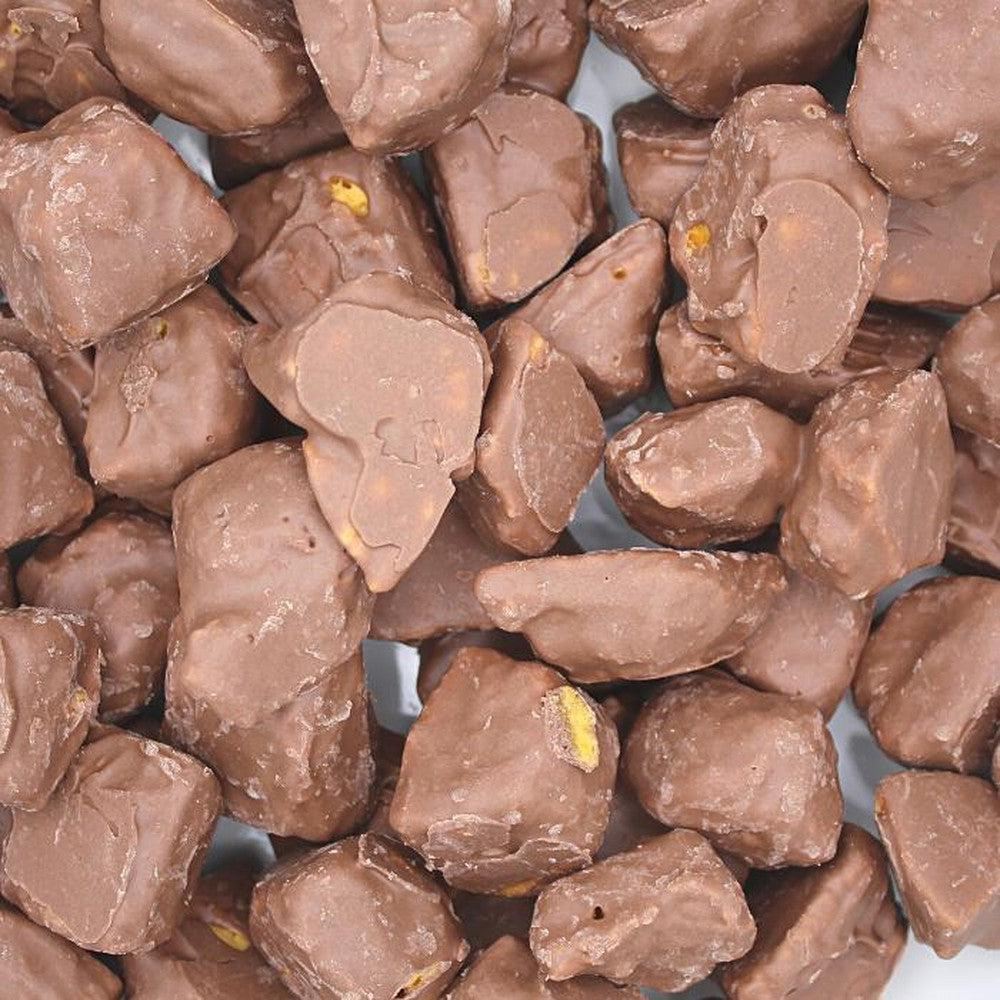 Schokolierte Krümel-Karamell-Stückchen