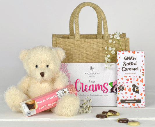 Geschenkkorb für Schokoladenliebhaber