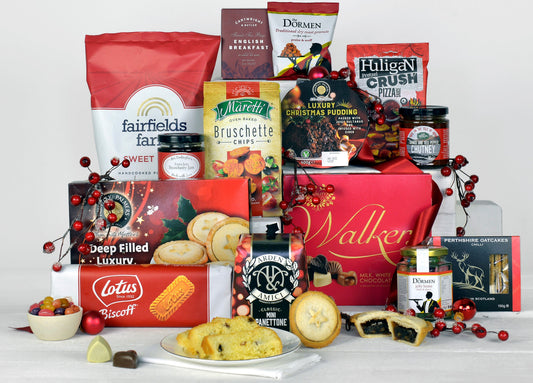 Weihnachtliche Festtagskorb – Festlicher Essensgeschenkkorb für die Familie