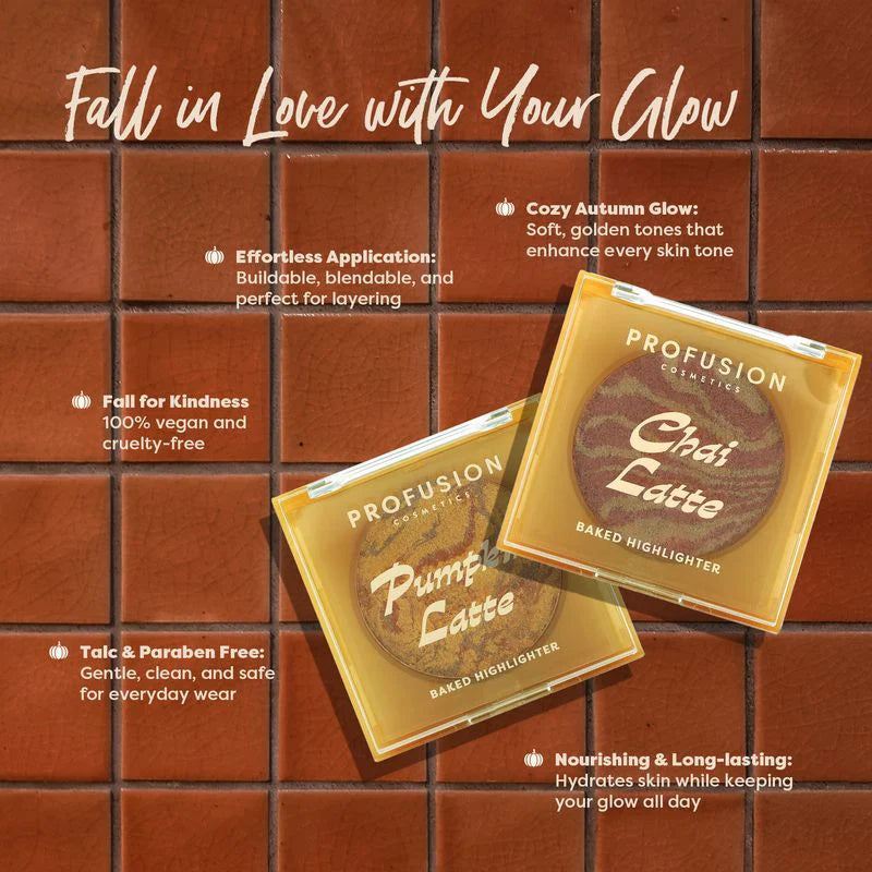 Iluminador horneado Pumpkin Spice – Resplandor cálido de otoño con ácido hialurónico