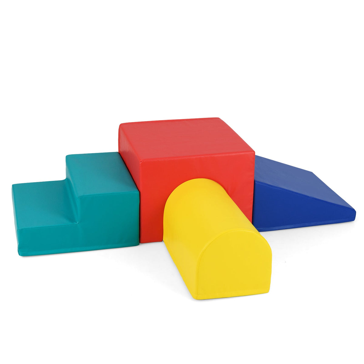 Climb and Crawl Foam Block Play Set for Infant Baby and Toddlers-Blue