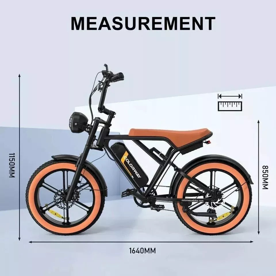 Colorway BK29 Electric Bike – 250W Motor | 48V 15Ah Battery | Fat Tyre E-Bike