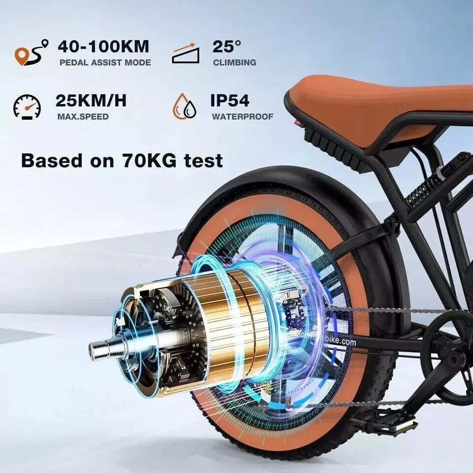 Colorway BK29 Electric Bike – 250W Motor | 48V 15Ah Battery | Fat Tyre E-Bike