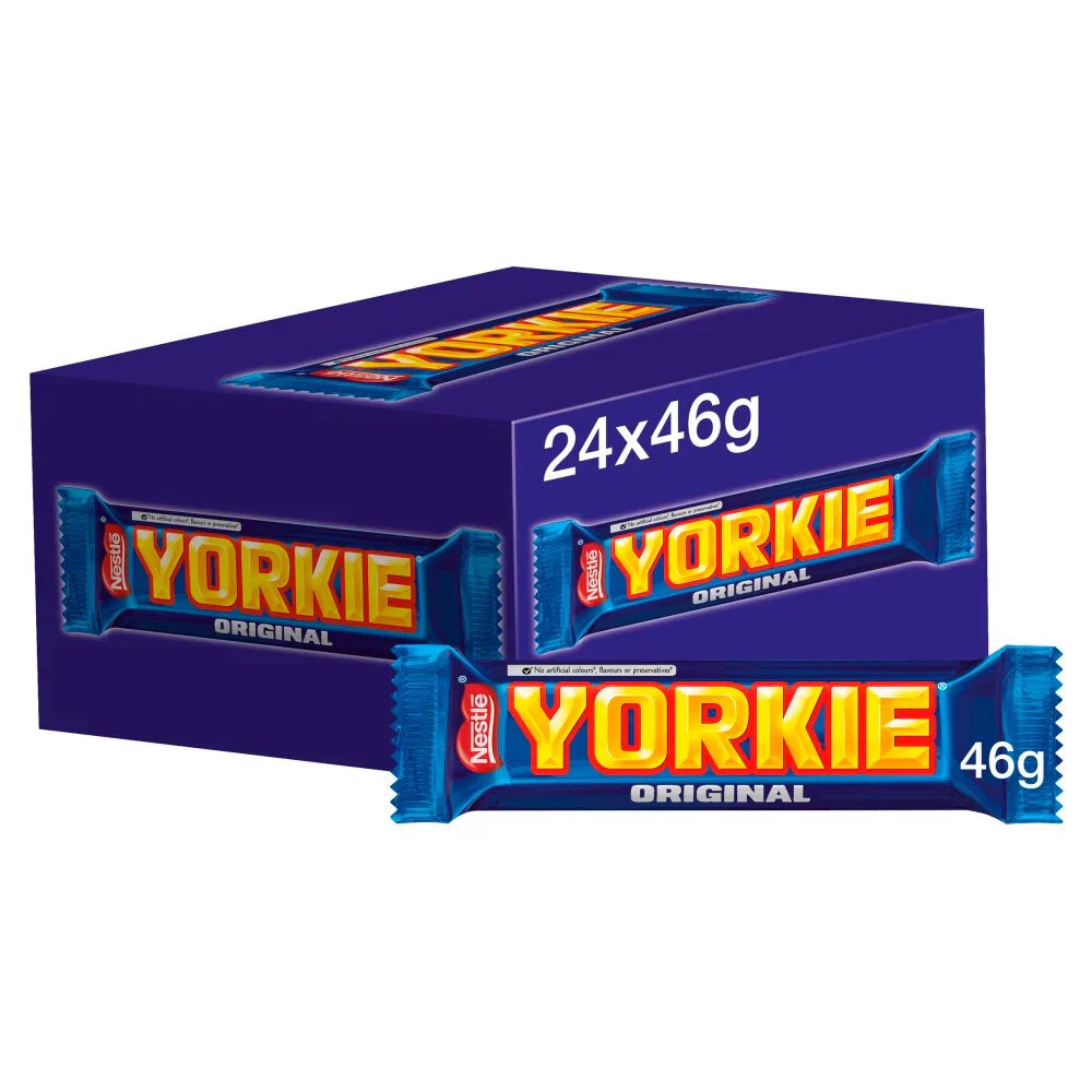 24 x Barrita de chocolate con leche Yorkie 46G