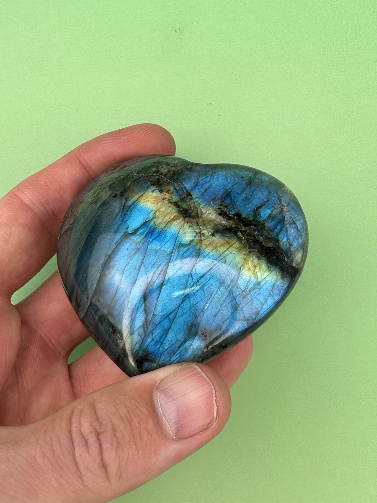 Labradorite - XL Heart
