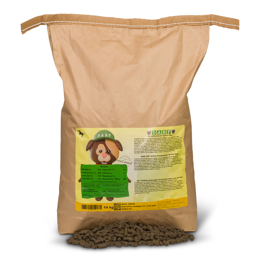 Darf Complete Dry Dog Food for Active Dogs (14kg)