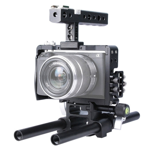 YELANGU YLG0905A Kamera-Video-Cage-Griff-Stabilisator für Sony A6000/A6300/A6400/A6500