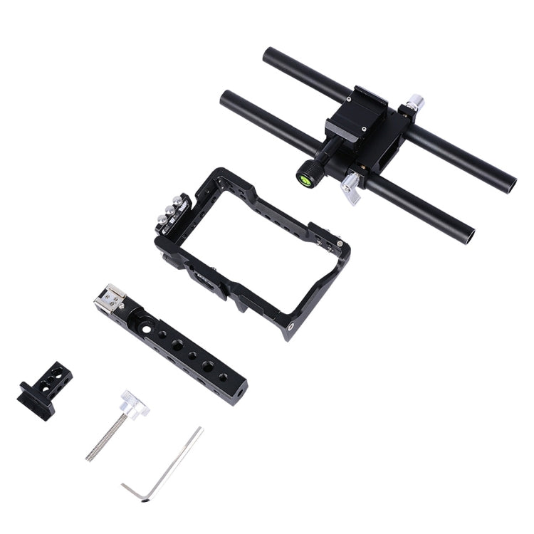 YELANGU YLG0905A Kamera-Video-Cage-Griff-Stabilisator für Sony A6000/A6300/A6400/A6500