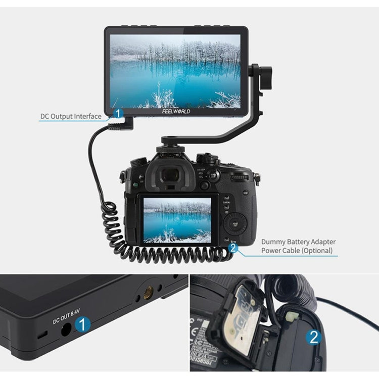 FEELWORLD F5 Pro V4 6" Touch Screen Field Monitor | 4K HDMI | 3D LUT | Tilt Arm