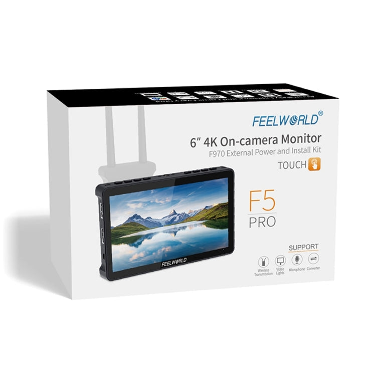 FEELWORLD F5 Pro V4 6" Touch Screen Field Monitor | 4K HDMI | 3D LUT | Tilt Arm