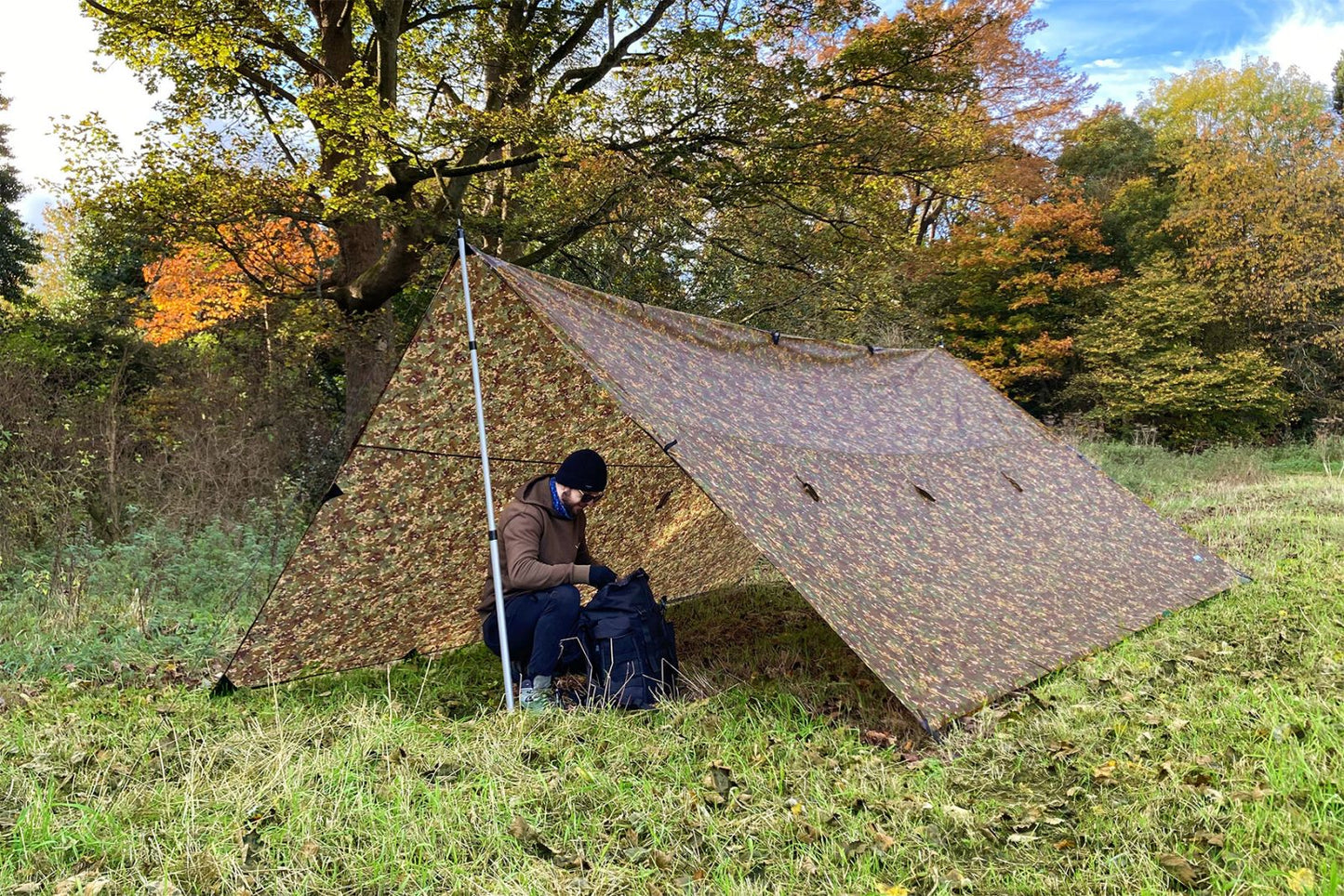 DD Tarp 5x5m – Multicamo | Large Group Shelter