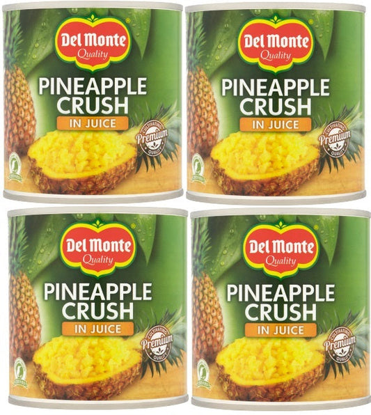 Del Monte Crushed Pineapple in Juice – 4 x 432g Cans