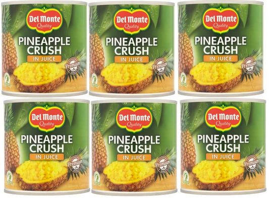 Del Monte Crushed Pineapple in Juice 432g (Pack of 6)