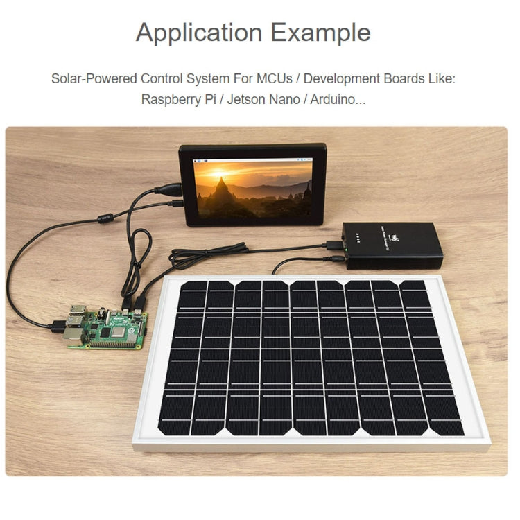 Solar Power Manager with MPPT | USB-C & Solar Input | 5V 3A Output
