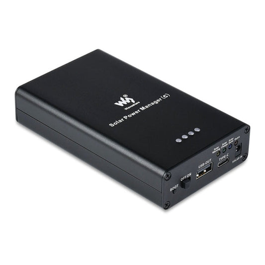 Solar Power Manager with MPPT | USB-C & Solar Input | 5V 3A Output