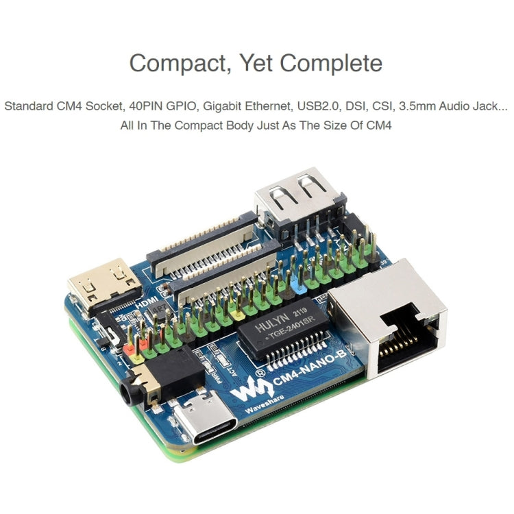 Waveshare Nano Base Board B für Raspberry Pi CM4, Nano Base Board B