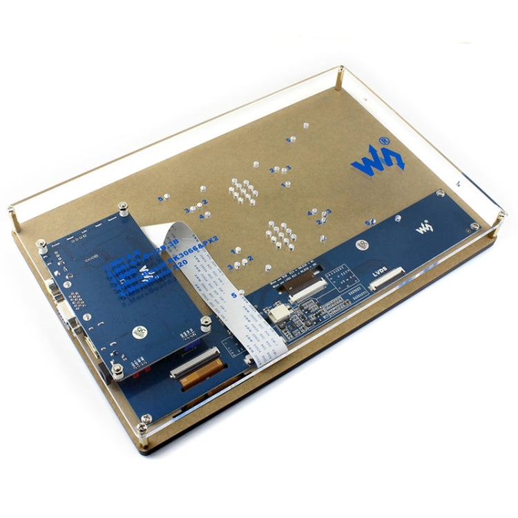 Waveshare 10.1" HDMI LCD Touchscreen with Case – 1024×600, Multi-Platform