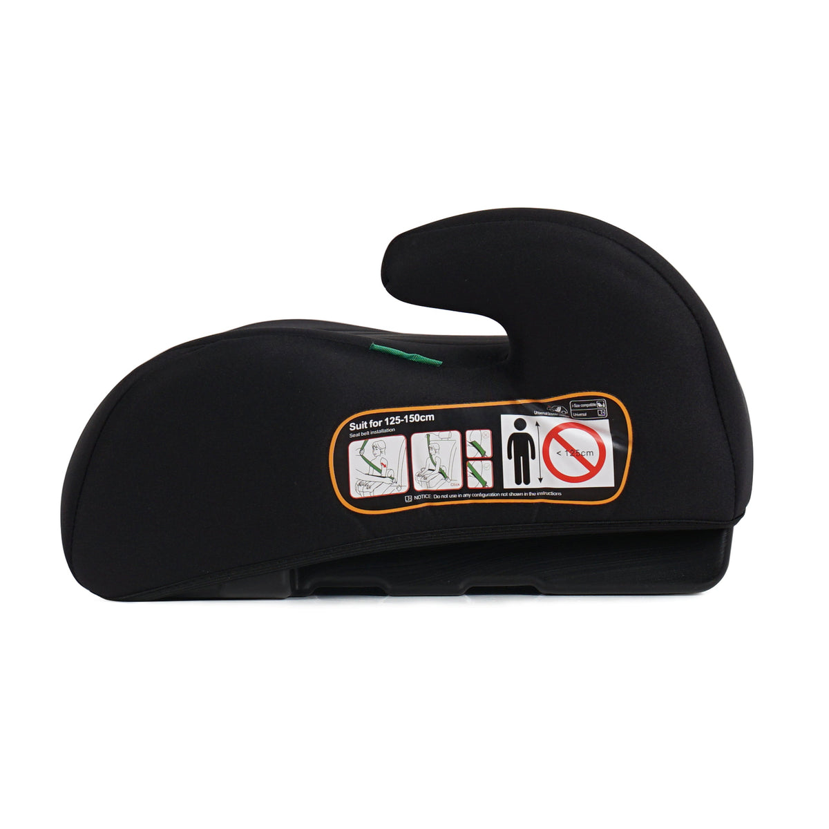 For Your Little One UpGo Belted Booster Seat - Midnight Black (6-12 Years)
