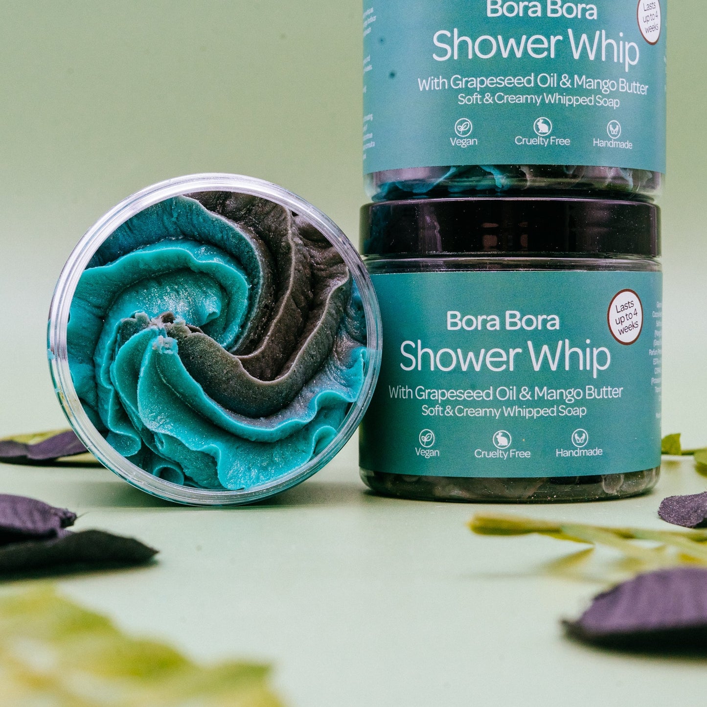 Bora Bora Whipped Soap | Tropical Shower Whip with Mango Butter & Grapeseed Oil