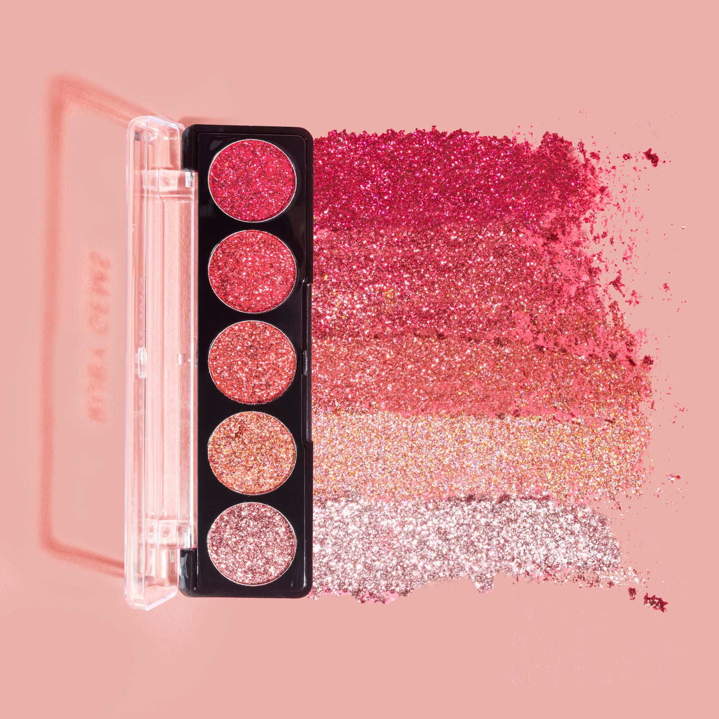 Glitter Gems 5-Shade Pressed Glitter Eyeshadow Palette | Vegan & Cruelty-Free
