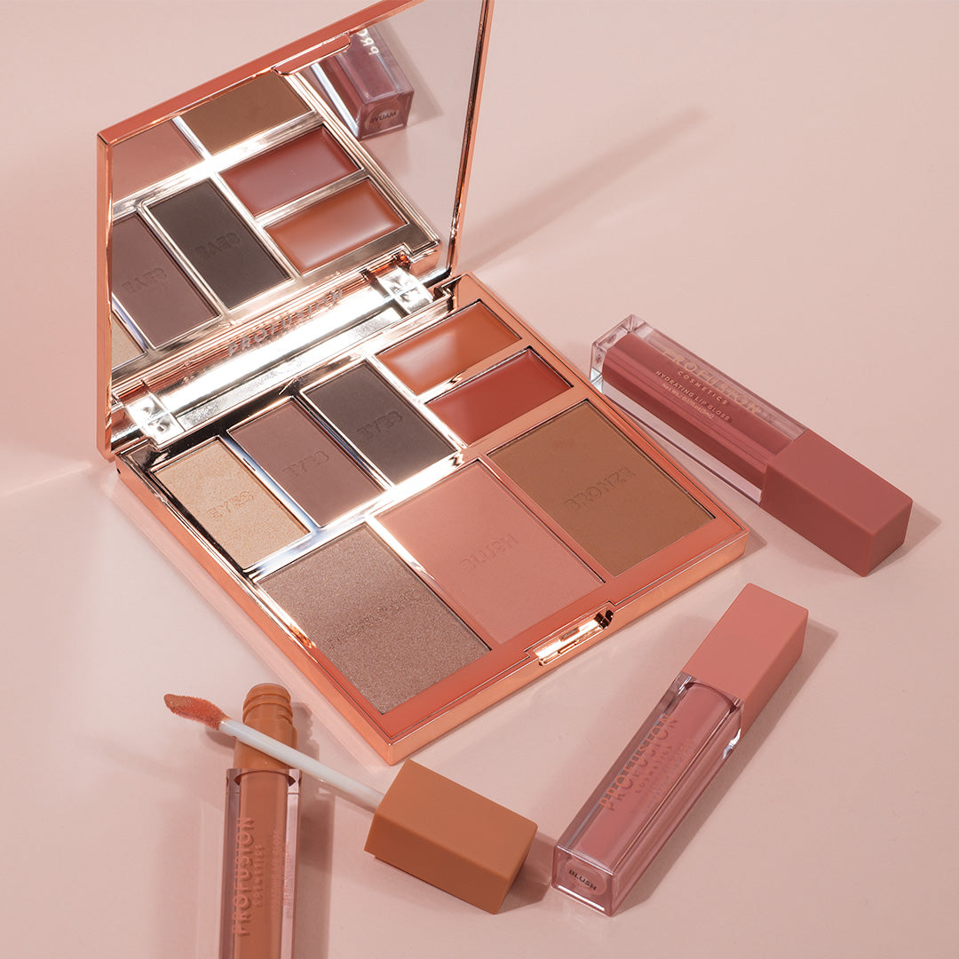 PALETA FULL FACE NUDE | PALETA DE 8 TONOS PARA OJOS, ROSTRO Y LABIOS