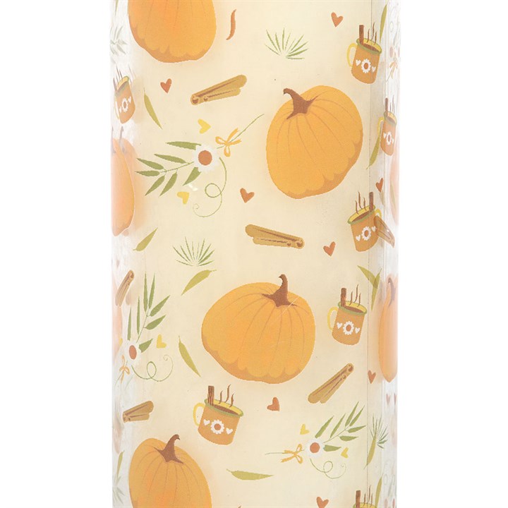 Pumpkin Print Tube Candle