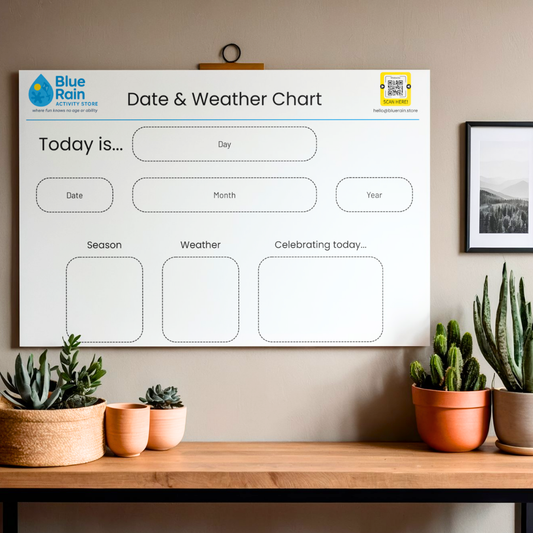 Datums- und Wettertafel – Interaktives Lern- und Routine-Board