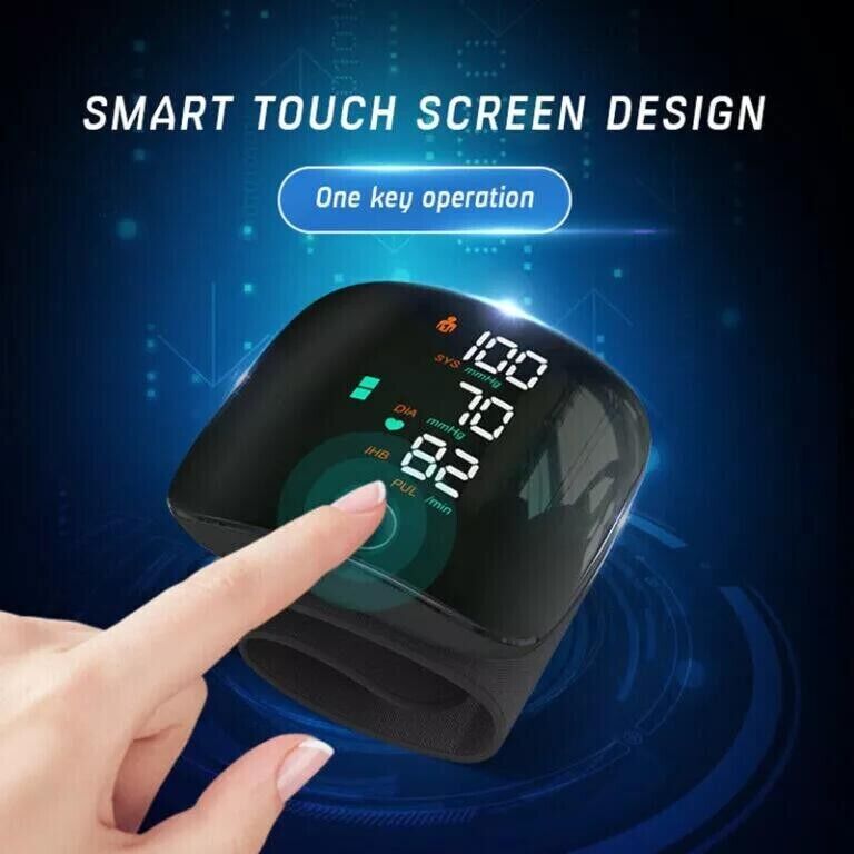 Digital Blood Pressure Monitor Upper Arm Wrist BP Machine LCD Health Monitor