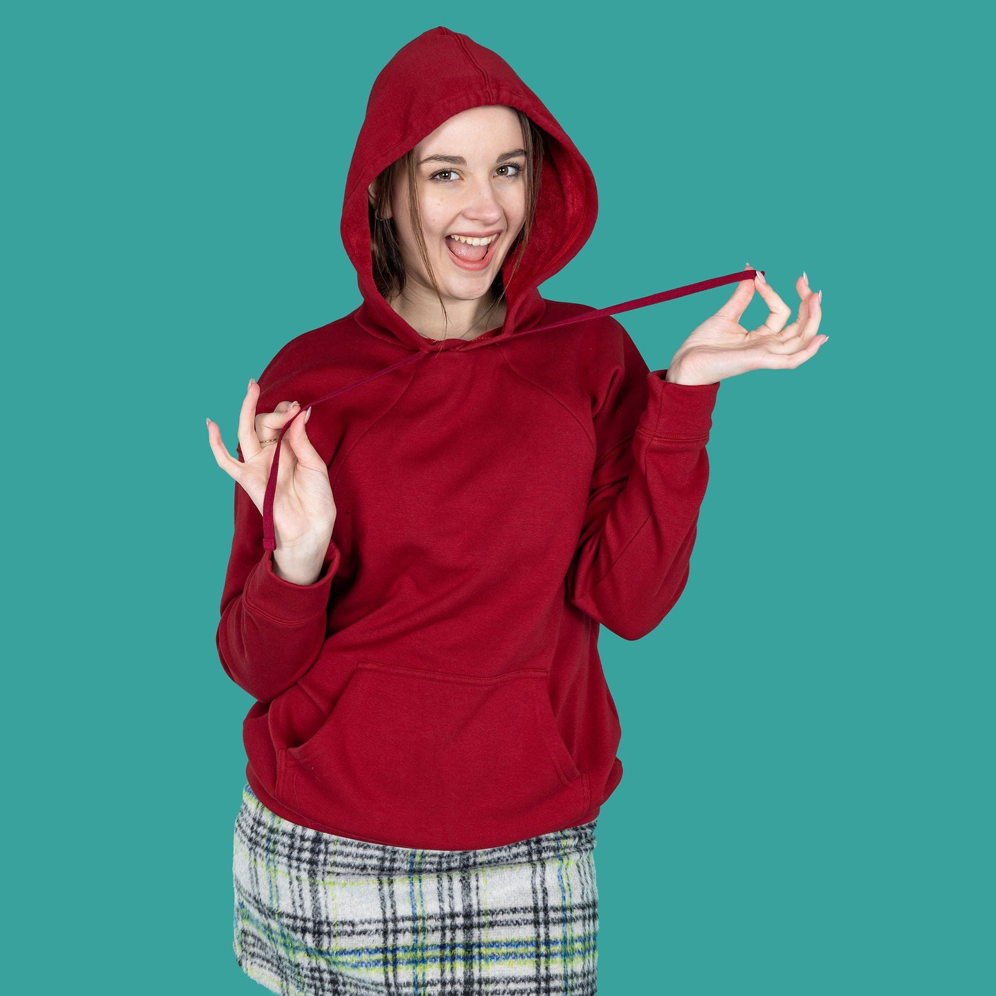 Fleece-Lined Nursing Hoodie - Burgundy | Award-Winning Breastfeeding Hoodie