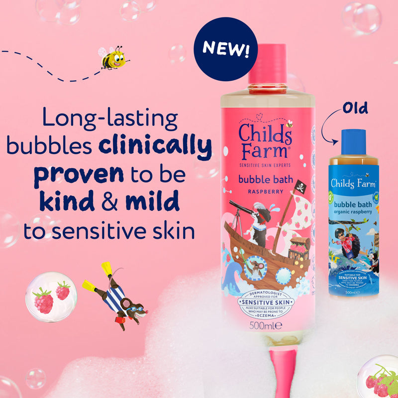 Child's Farm Bubble Bath Raspberry 500ml