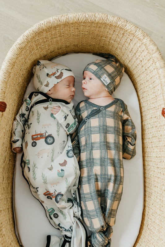 Copper Pearl Newborn Gown Jo
