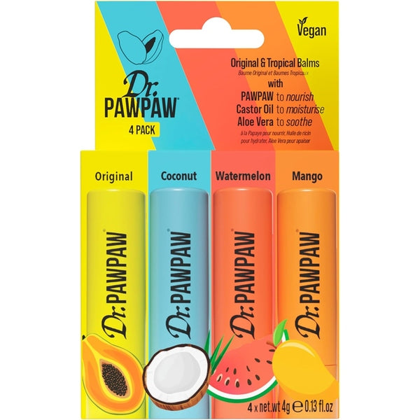 Dr. Pawpaw Flavoured Lip Balm Multipack - 4 x 4g