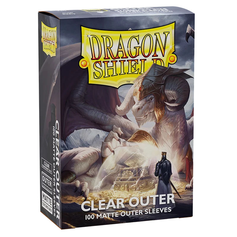 Dragon Shield Standard Outer Sleeves - Matte Clear (100 Sleeves)