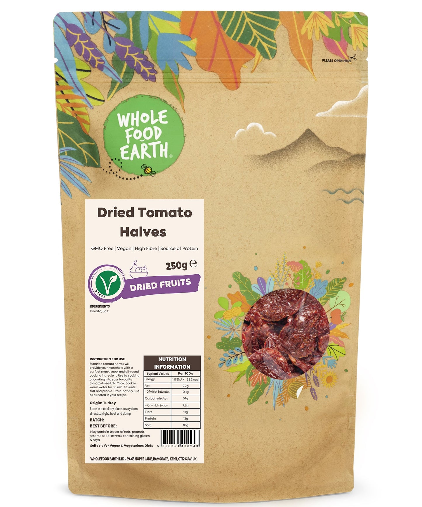 Getrocknete Tomatenhälften