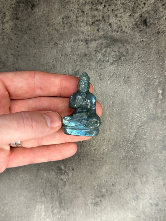 Labradorite Quan Yin Crystal Carving