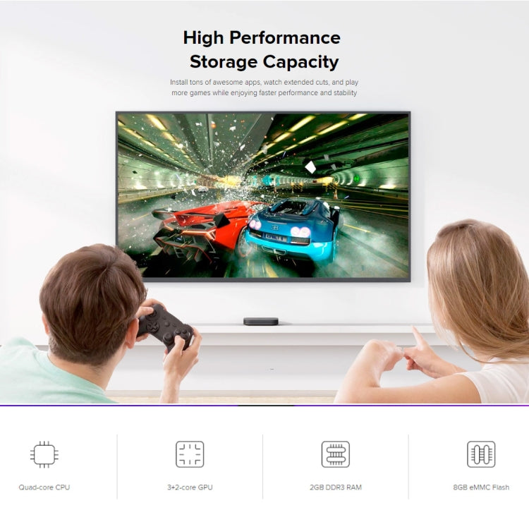 Xiaomi TV Box S 2nd Gen 4K HDR Google TV mit Google Assistant Fernbedienung Streaming Media Player, Cortex-A55 Quad-Core 64bit, 2GB+8GB, Google TV, EU-Version, TV Box S 2nd Gen
