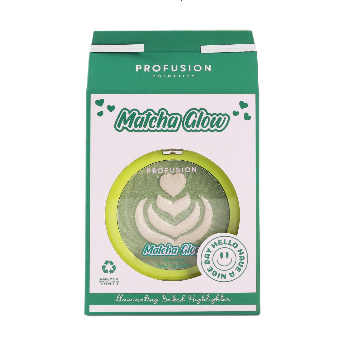 Matcha Glow Illuminating Baked Highlighter | Profusion Cosmetics