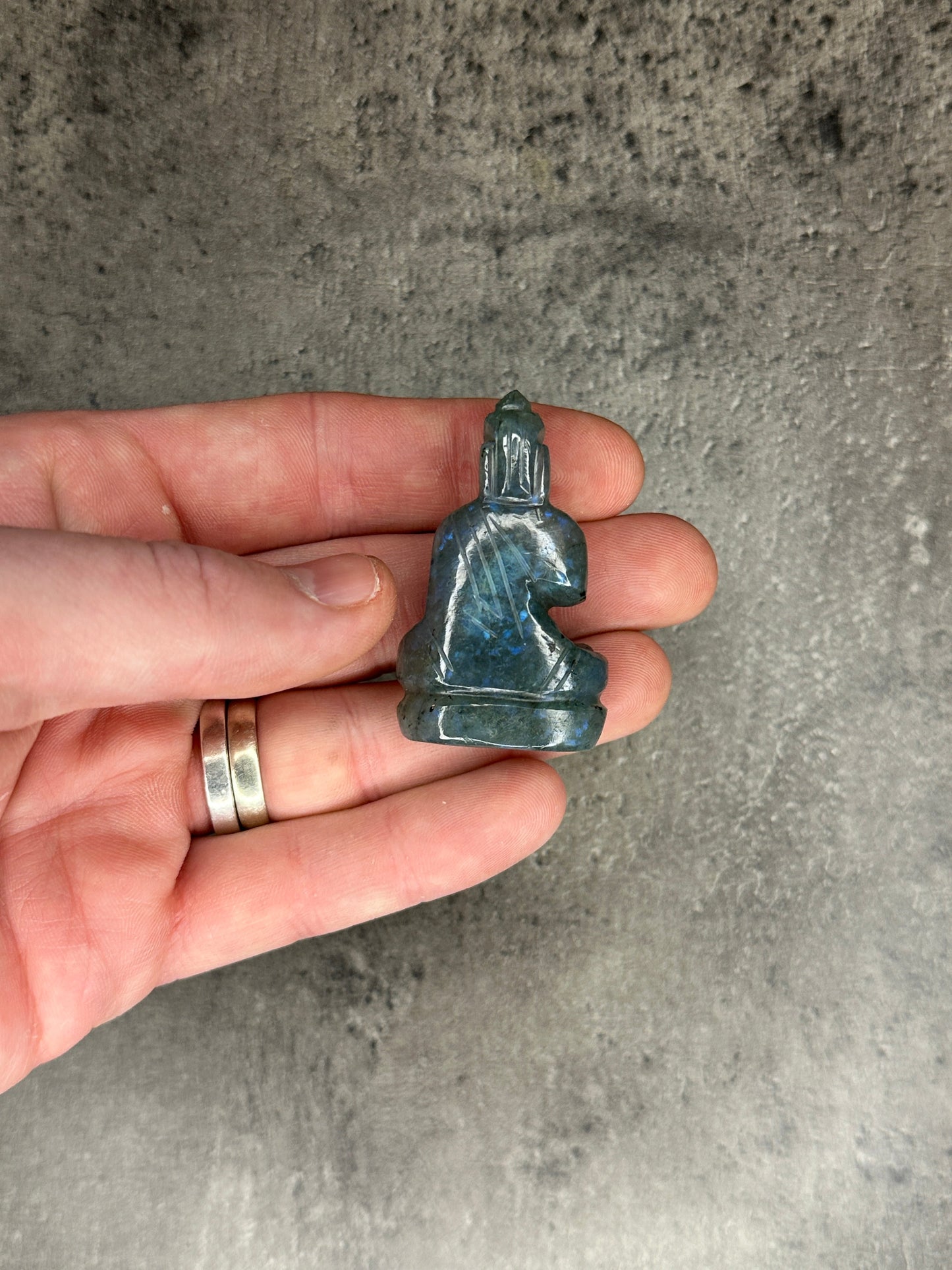 Labradorite Quan Yin Crystal Carving