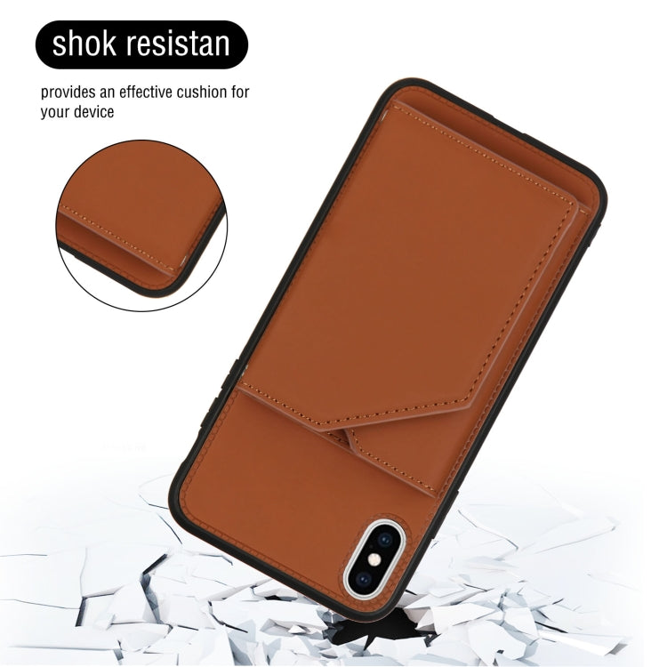 iPhone Flip Case with Card Slots, Stand & Photo Frame - Shockproof PU Leather