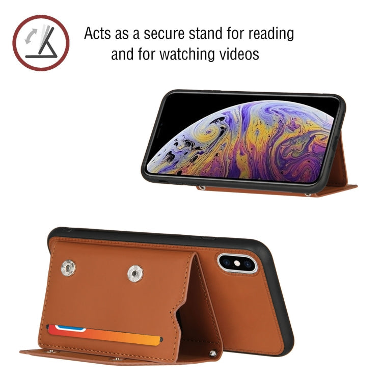 iPhone Flip Case with Card Slots, Stand & Photo Frame - Shockproof PU Leather