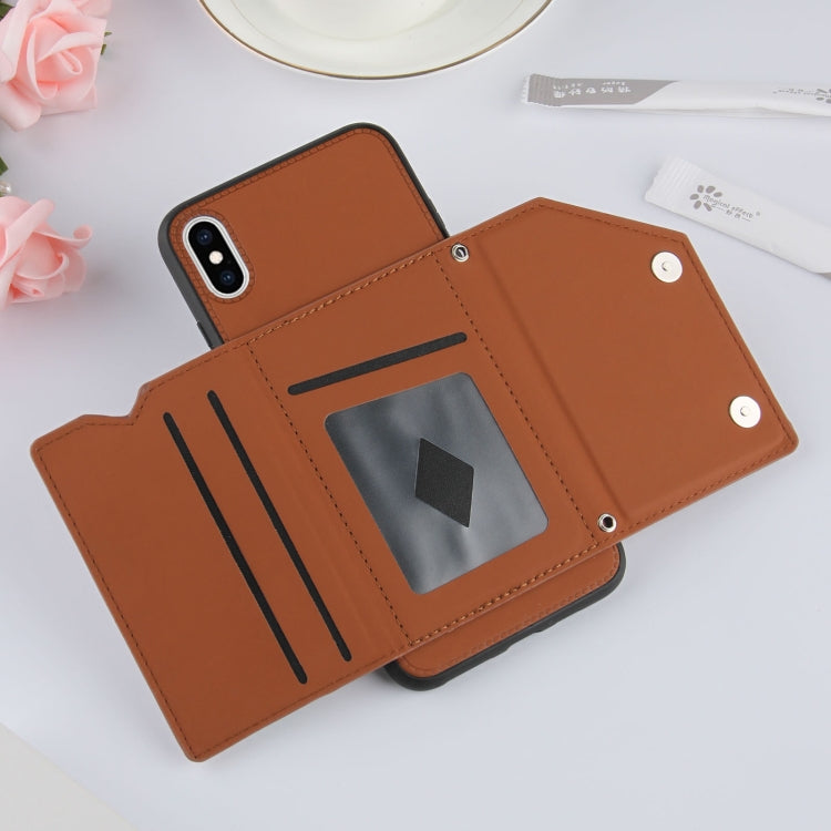 iPhone Flip Case with Card Slots, Stand & Photo Frame - Shockproof PU Leather