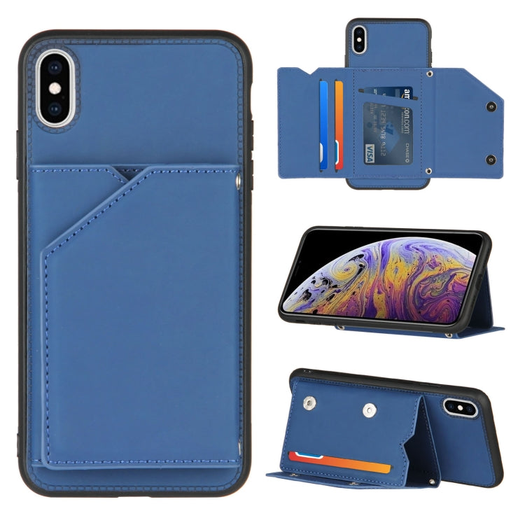 iPhone Flip Case with Card Slots, Stand & Photo Frame - Shockproof PU Leather