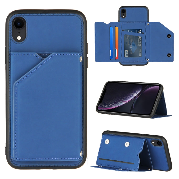 iPhone Flip Case with Card Slots, Stand & Photo Frame - Shockproof PU Leather